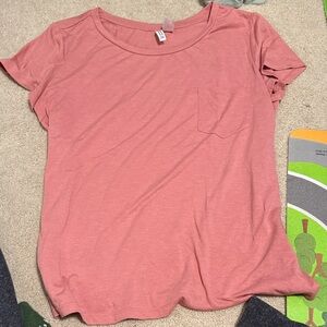 H&M Dusty Rose Short Sleeve Tee